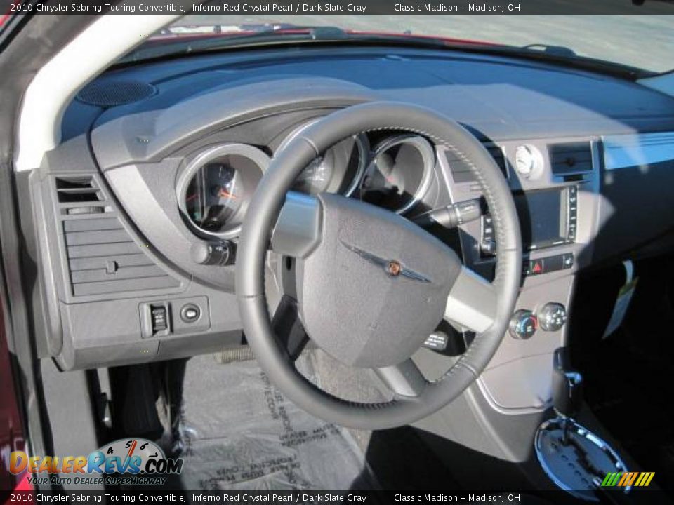 2010 Chrysler Sebring Touring Convertible Inferno Red Crystal Pearl / Dark Slate Gray Photo #10