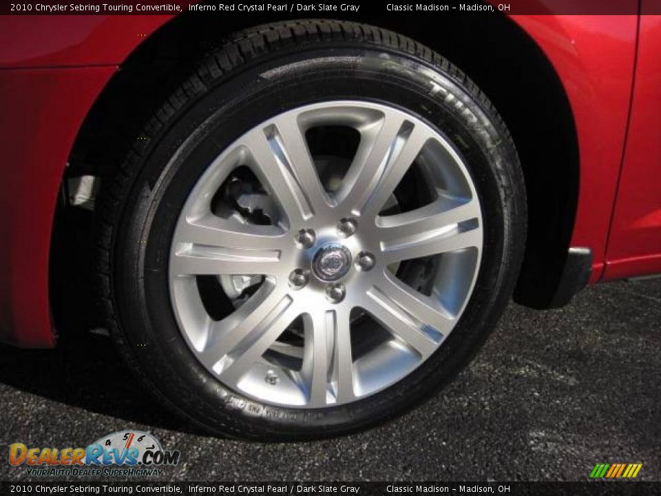 2010 Chrysler Sebring Touring Convertible Inferno Red Crystal Pearl / Dark Slate Gray Photo #11