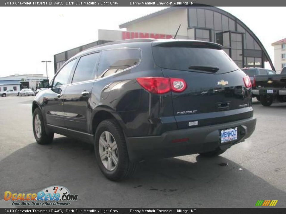 2010 Chevrolet Traverse LT AWD Dark Blue Metallic / Light Gray Photo #8