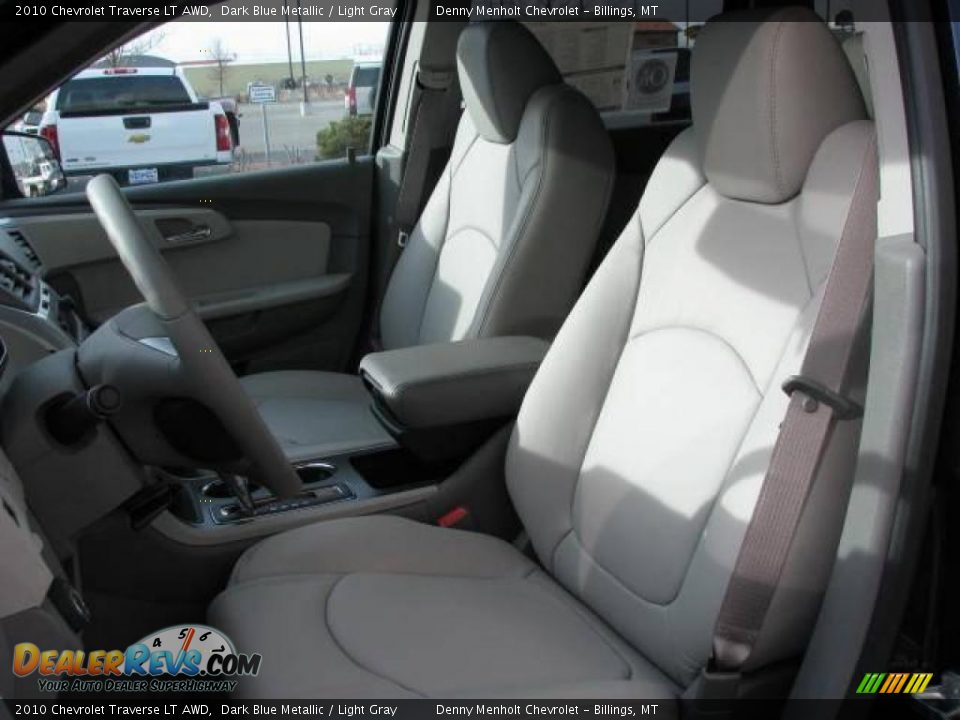 2010 Chevrolet Traverse LT AWD Dark Blue Metallic / Light Gray Photo #11