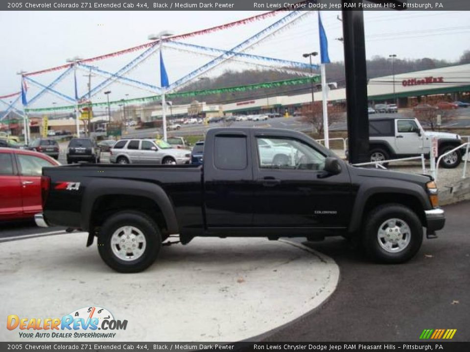 2005 Chevrolet Colorado Z71 Extended Cab 4x4 Black / Medium Dark Pewter Photo #5