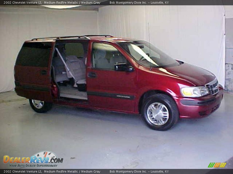 2002 Chevrolet Venture LS Medium Redfire Metallic / Medium Gray Photo #12