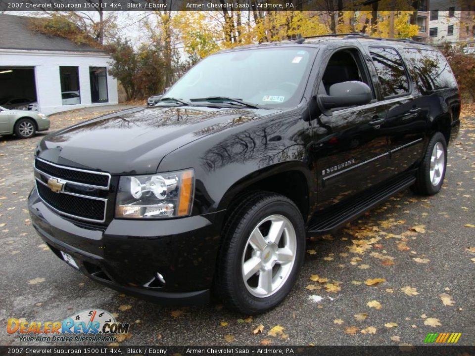 2007 Chevrolet Suburban 1500 LT 4x4 Black / Ebony Photo #1