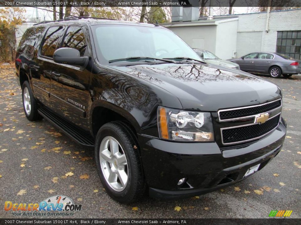2007 Chevrolet Suburban 1500 LT 4x4 Black / Ebony Photo #4