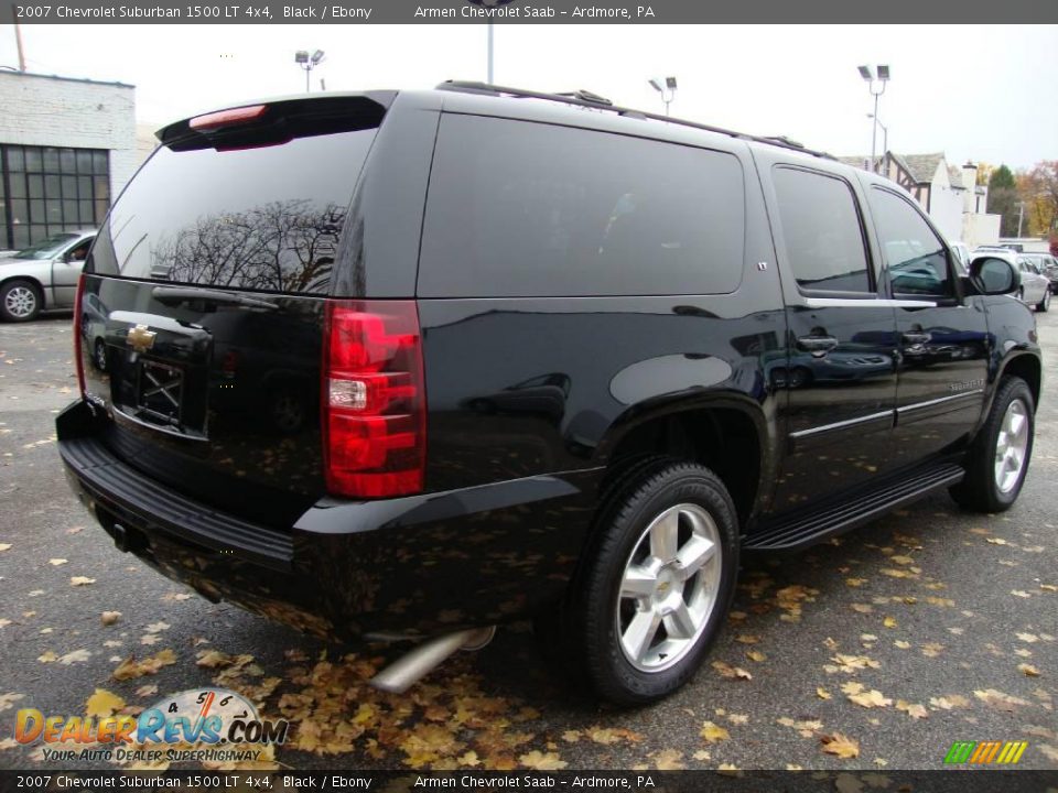 2007 Chevrolet Suburban 1500 LT 4x4 Black / Ebony Photo #7