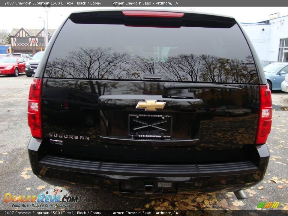 2007 Chevrolet Suburban 1500 LT 4x4 Black / Ebony Photo #8