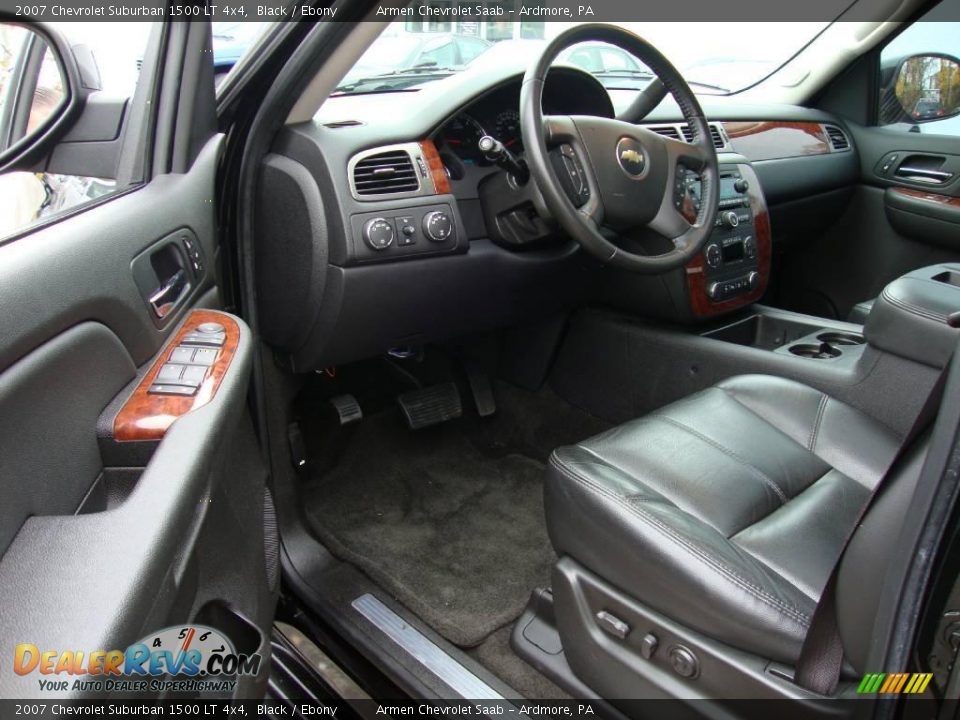 2007 Chevrolet Suburban 1500 LT 4x4 Black / Ebony Photo #12