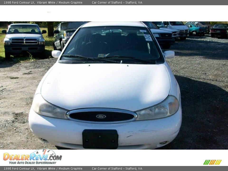 1998 Ford Contour LX Vibrant White / Medium Graphite Photo #1