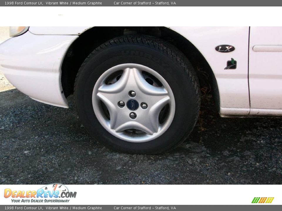1998 Ford Contour LX Vibrant White / Medium Graphite Photo #6
