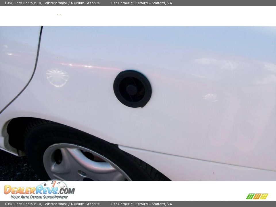 1998 Ford Contour LX Vibrant White / Medium Graphite Photo #7