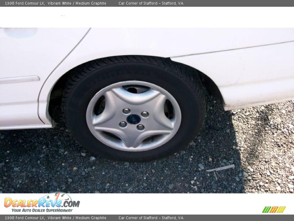 1998 Ford Contour LX Vibrant White / Medium Graphite Photo #10