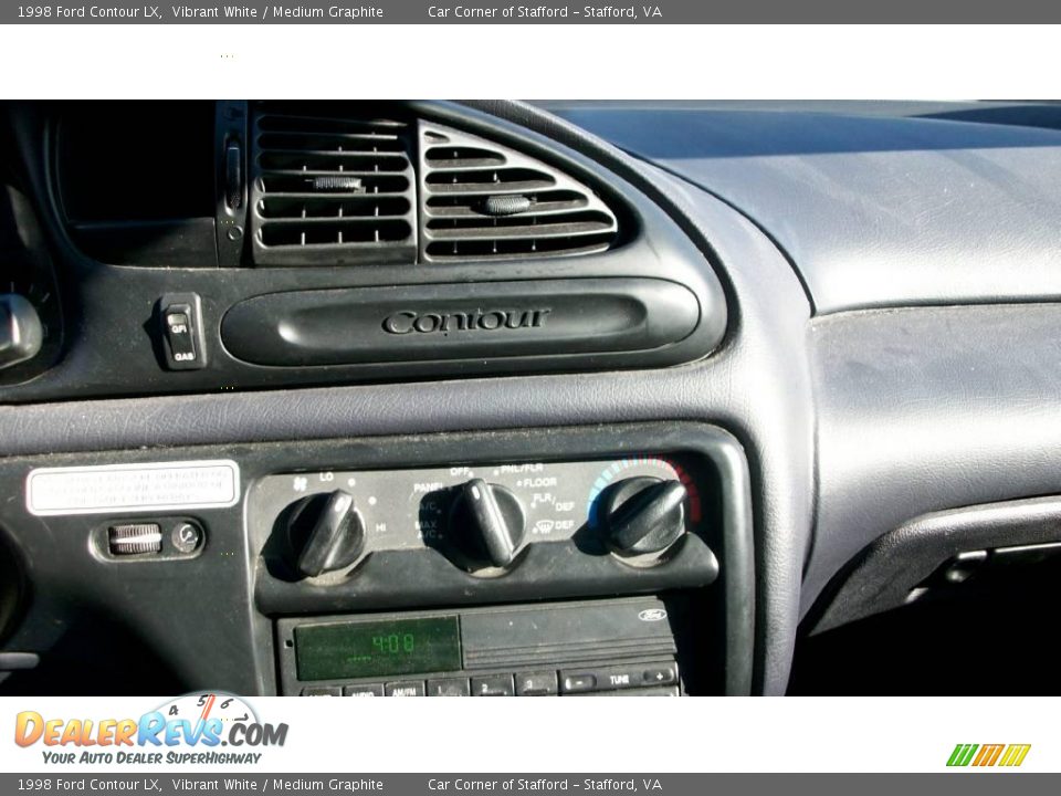 1998 Ford Contour LX Vibrant White / Medium Graphite Photo #15