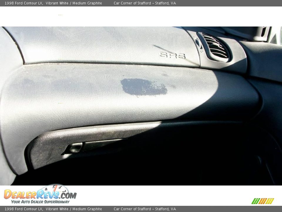 1998 Ford Contour LX Vibrant White / Medium Graphite Photo #16