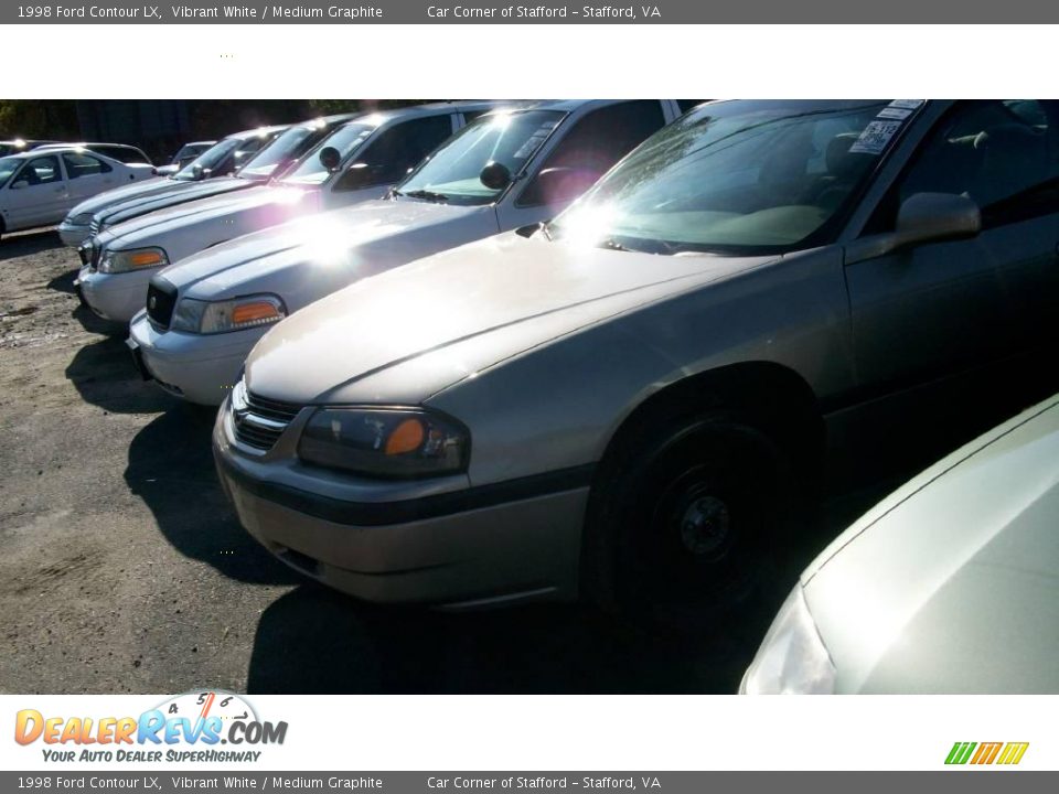 1998 Ford Contour LX Vibrant White / Medium Graphite Photo #22
