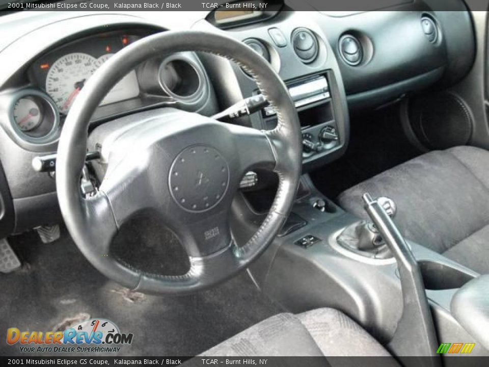 2001 Mitsubishi Eclipse GS Coupe Kalapana Black / Black Photo #8