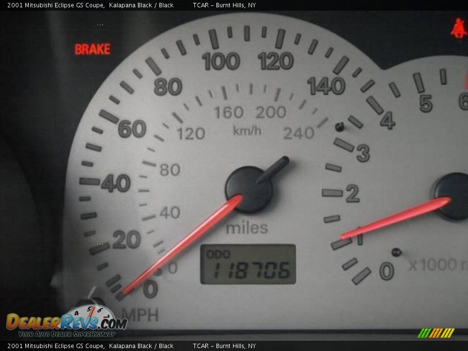 2001 Mitsubishi Eclipse GS Coupe Kalapana Black / Black Photo #11