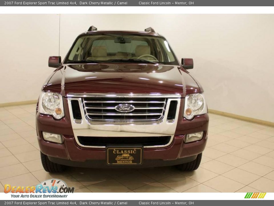 2007 Ford Explorer Sport Trac Limited 4x4 Dark Cherry Metallic / Camel Photo #2