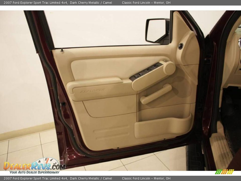2007 Ford Explorer Sport Trac Limited 4x4 Dark Cherry Metallic / Camel Photo #7