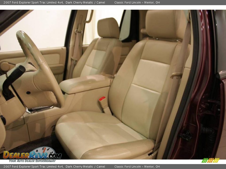 2007 Ford Explorer Sport Trac Limited 4x4 Dark Cherry Metallic / Camel Photo #9