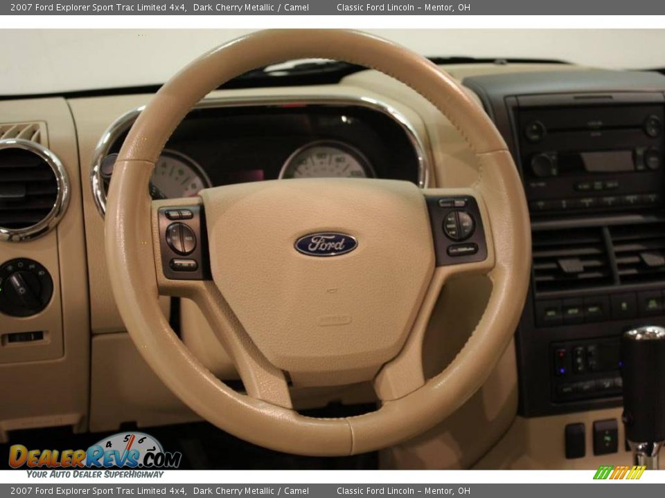 2007 Ford Explorer Sport Trac Limited 4x4 Dark Cherry Metallic / Camel Photo #10