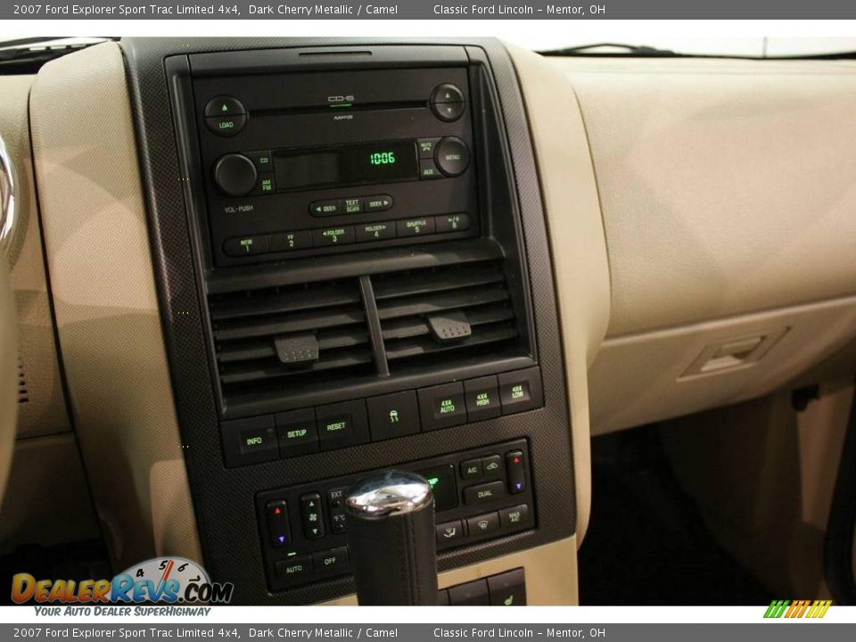 2007 Ford Explorer Sport Trac Limited 4x4 Dark Cherry Metallic / Camel Photo #12