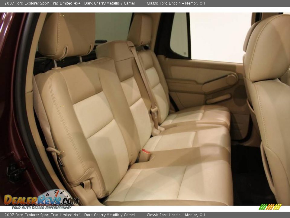 2007 Ford Explorer Sport Trac Limited 4x4 Dark Cherry Metallic / Camel Photo #15