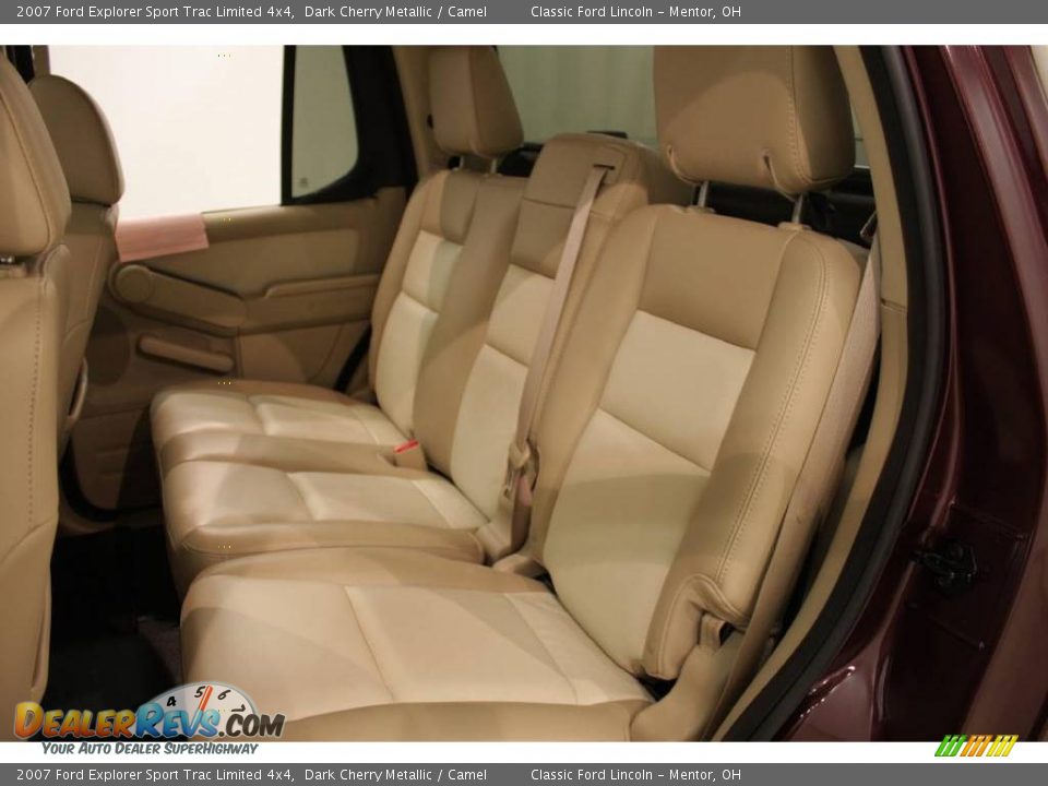 2007 Ford Explorer Sport Trac Limited 4x4 Dark Cherry Metallic / Camel Photo #16