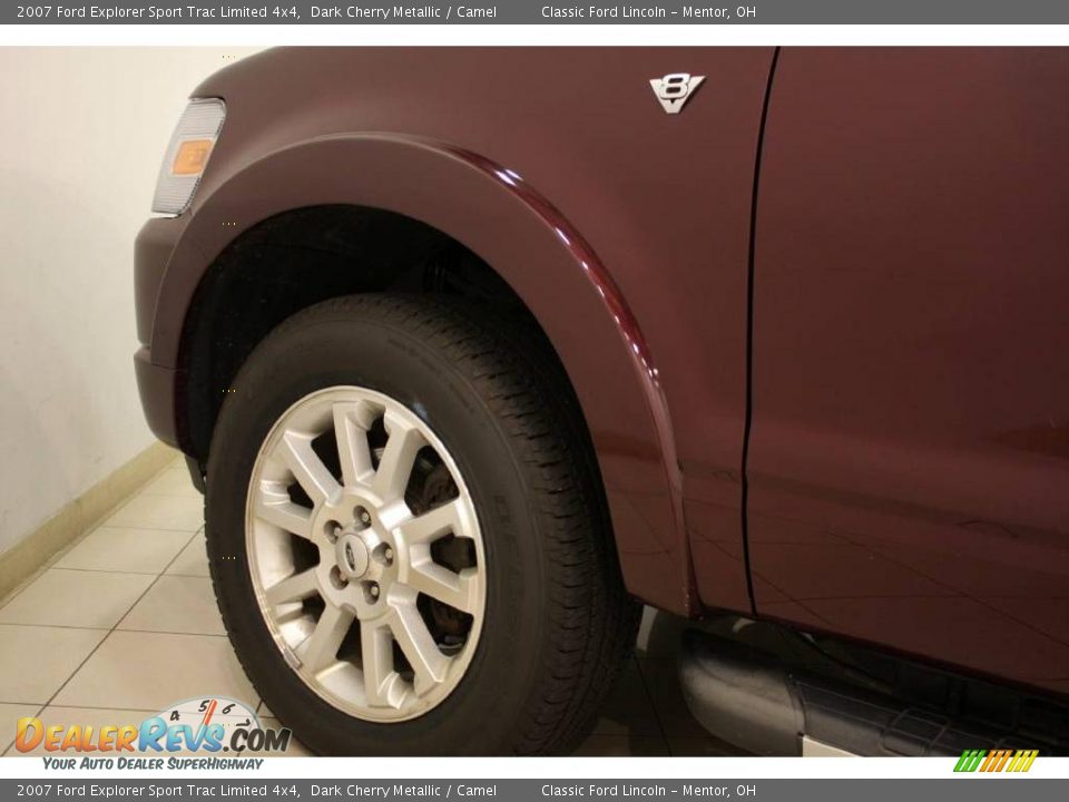 2007 Ford Explorer Sport Trac Limited 4x4 Dark Cherry Metallic / Camel Photo #19