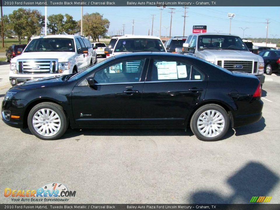 2010 Ford Fusion Hybrid Tuxedo Black Metallic / Charcoal Black Photo #2