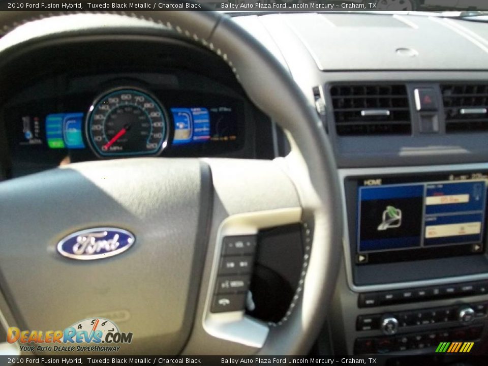 2010 Ford Fusion Hybrid Tuxedo Black Metallic / Charcoal Black Photo #3