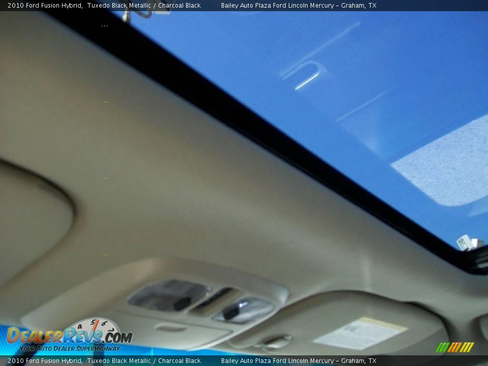 2010 Ford Fusion Hybrid Tuxedo Black Metallic / Charcoal Black Photo #4