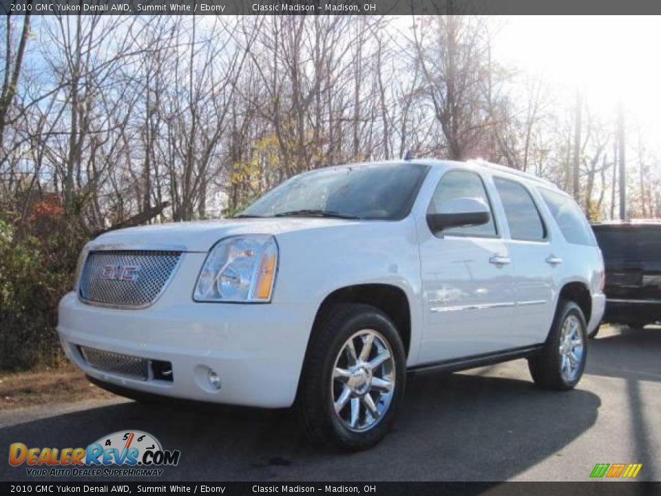 2010 GMC Yukon Denali AWD Summit White / Ebony Photo #1