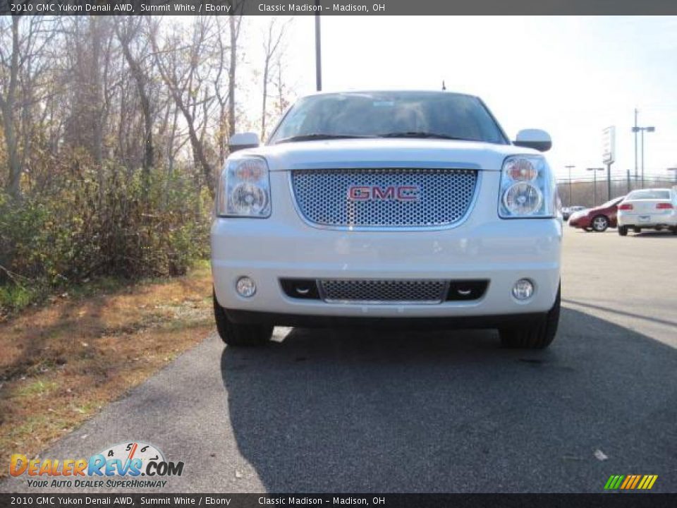 2010 GMC Yukon Denali AWD Summit White / Ebony Photo #2