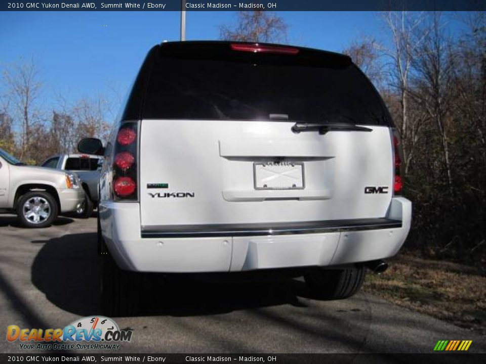 2010 GMC Yukon Denali AWD Summit White / Ebony Photo #4