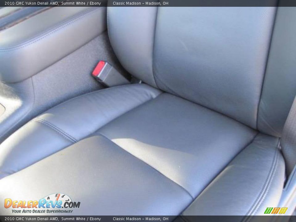 2010 GMC Yukon Denali AWD Summit White / Ebony Photo #8