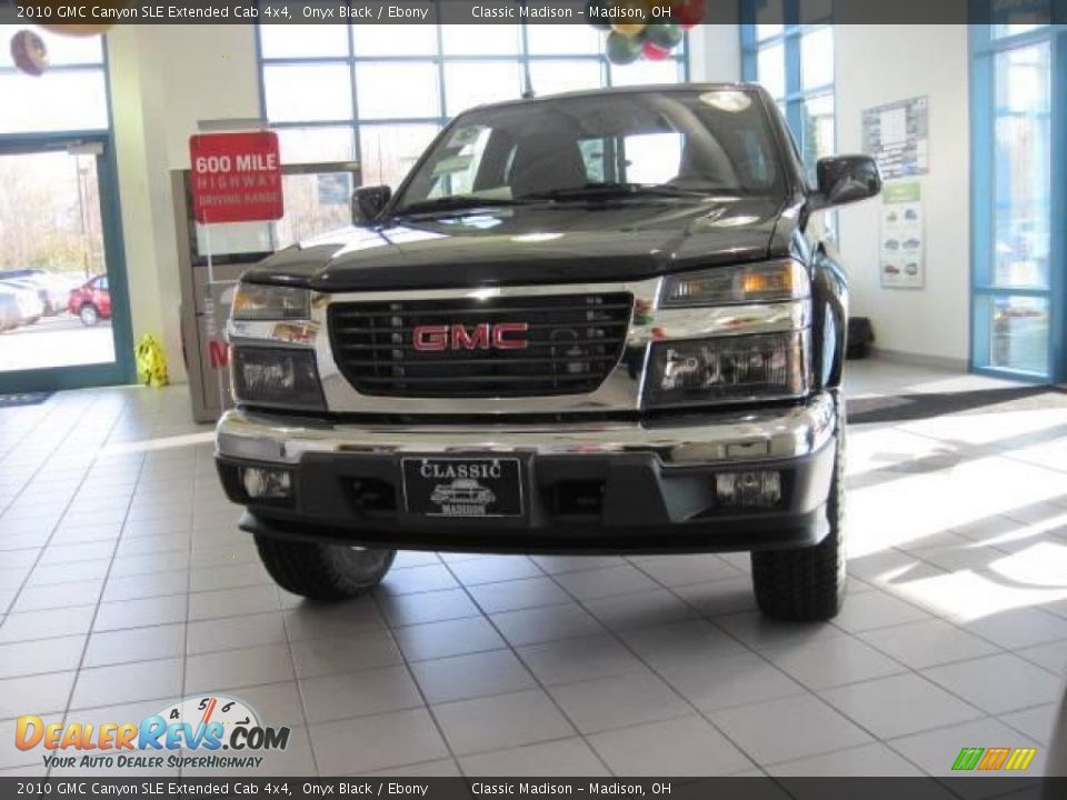 2010 GMC Canyon SLE Extended Cab 4x4 Onyx Black / Ebony Photo #1