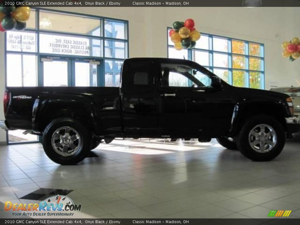 2010 GMC Canyon SLE Extended Cab 4x4 Onyx Black / Ebony Photo #3