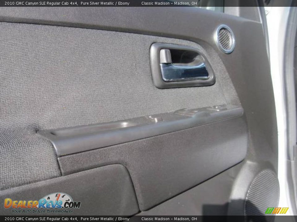 2010 GMC Canyon SLE Regular Cab 4x4 Pure Silver Metallic / Ebony Photo #7