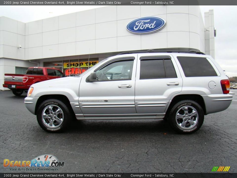 2003 Jeep Grand Cherokee Overland 4x4 Bright Silver Metallic / Dark Slate Gray Photo #5