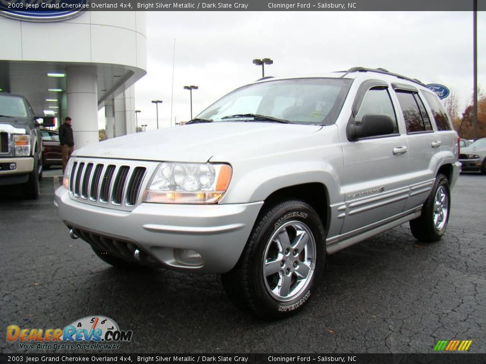 2003 Jeep Grand Cherokee Overland 4x4 Bright Silver Metallic / Dark Slate Gray Photo #6