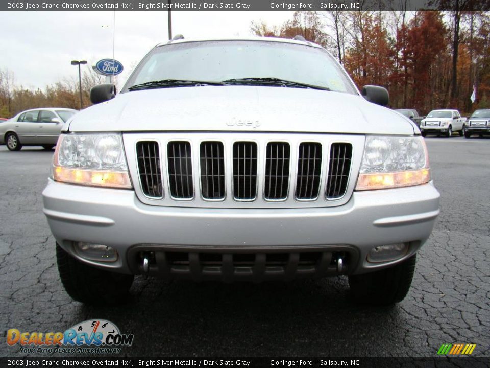 2003 Jeep Grand Cherokee Overland 4x4 Bright Silver Metallic / Dark Slate Gray Photo #7