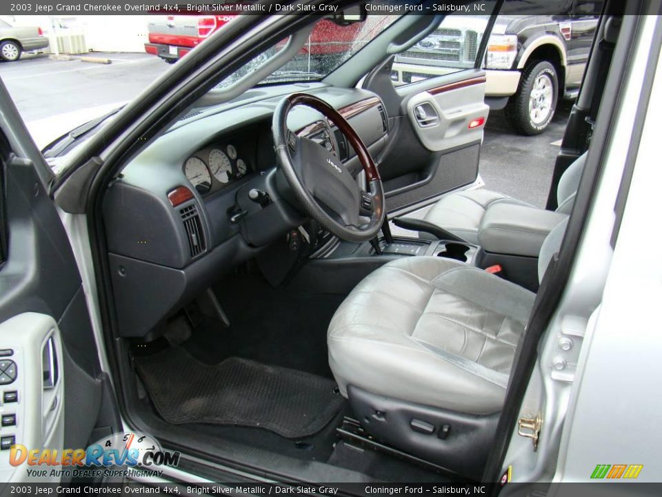 2003 Jeep Grand Cherokee Overland 4x4 Bright Silver Metallic / Dark Slate Gray Photo #8