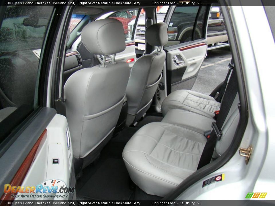 2003 Jeep Grand Cherokee Overland 4x4 Bright Silver Metallic / Dark Slate Gray Photo #9