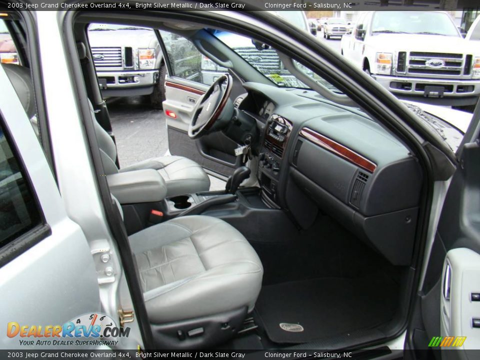 2003 Jeep Grand Cherokee Overland 4x4 Bright Silver Metallic / Dark Slate Gray Photo #12