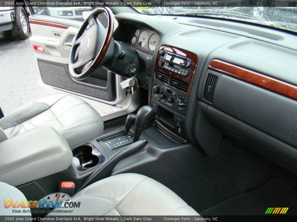2003 Jeep Grand Cherokee Overland 4x4 Bright Silver Metallic / Dark Slate Gray Photo #13