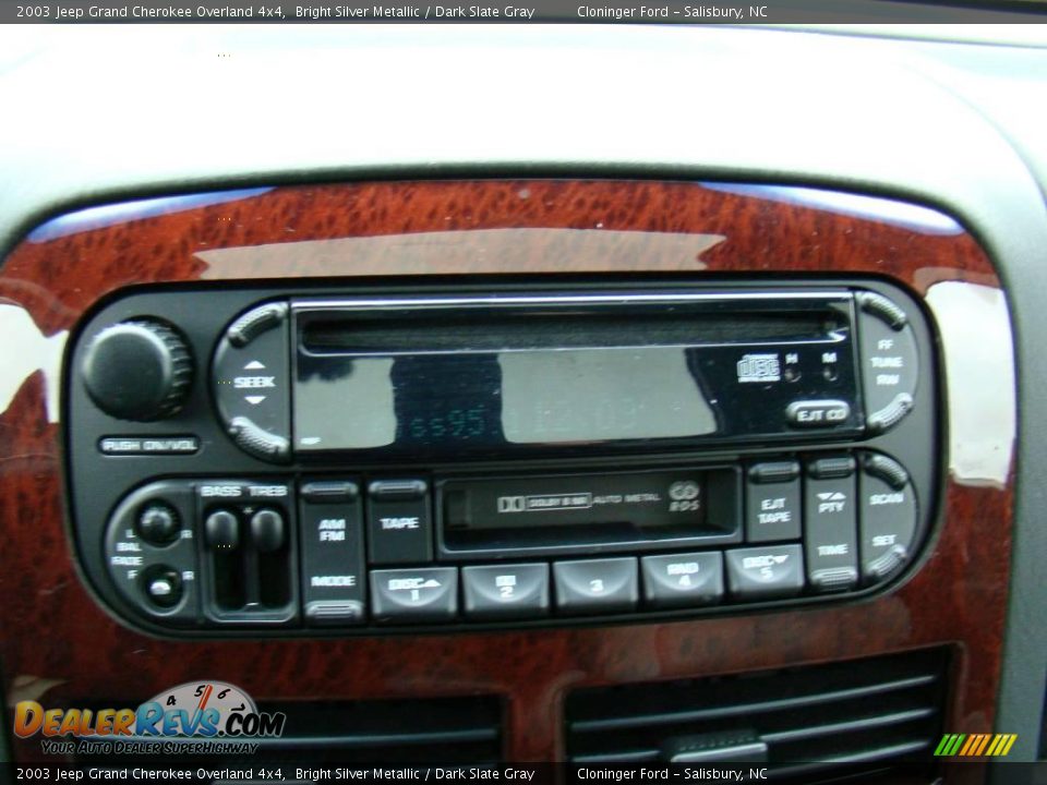 2003 Jeep Grand Cherokee Overland 4x4 Bright Silver Metallic / Dark Slate Gray Photo #22