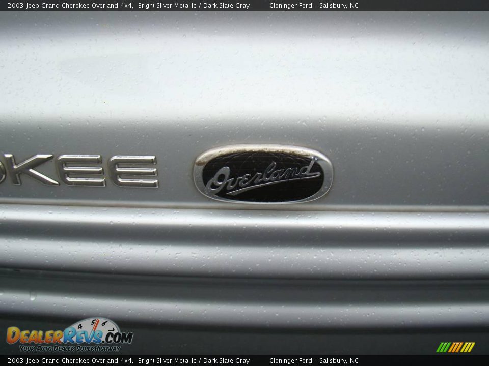 2003 Jeep Grand Cherokee Overland 4x4 Bright Silver Metallic / Dark Slate Gray Photo #28