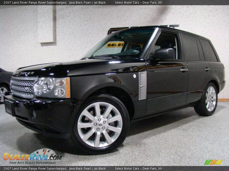 2007 Land Rover Range Rover Supercharged Java Black Pearl / Jet Black Photo #1