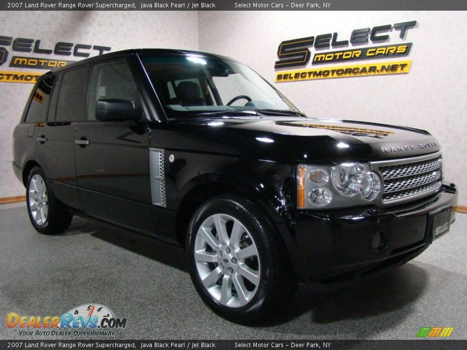 2007 Land Rover Range Rover Supercharged Java Black Pearl / Jet Black Photo #3