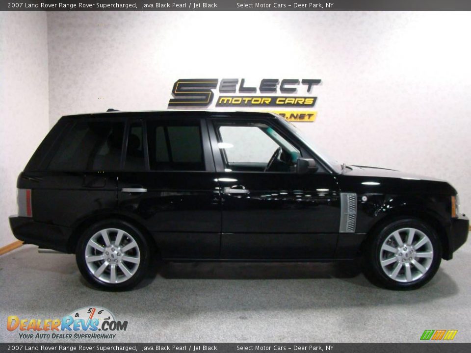 2007 Land Rover Range Rover Supercharged Java Black Pearl / Jet Black Photo #4